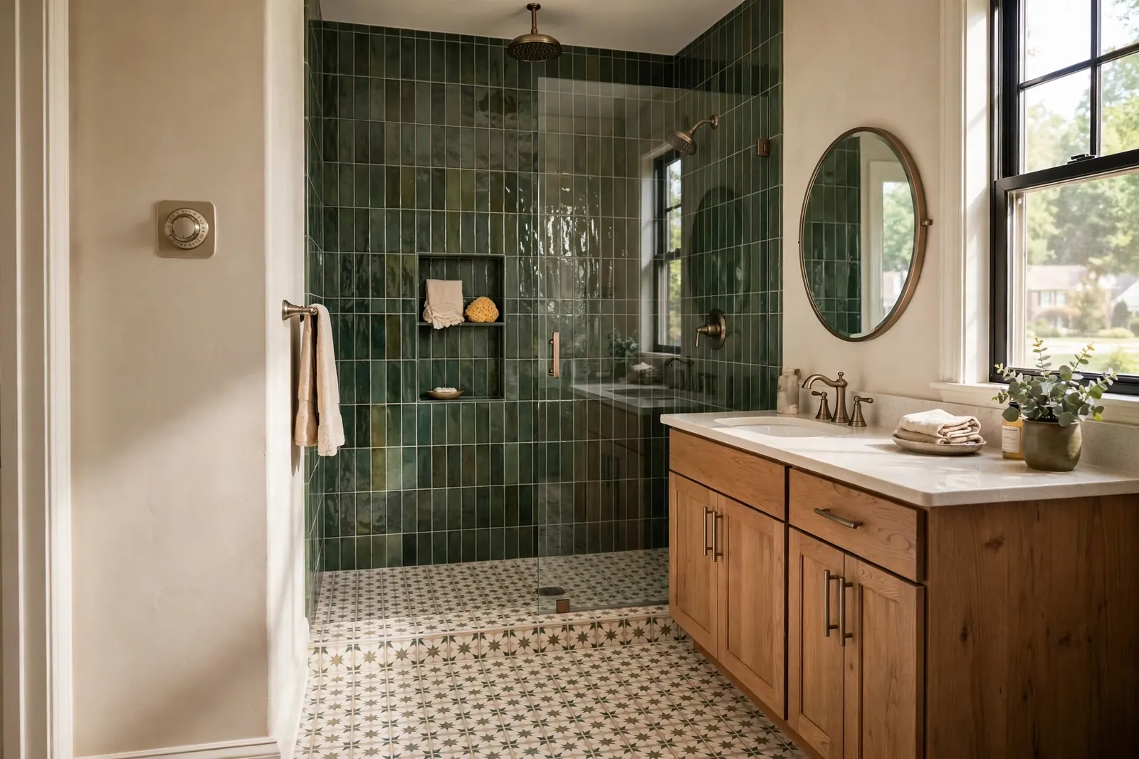 Tile Installation —  Tile-Led Full Bathroom Remodel in Bannister by Waldorf Bathroom Remodeling Company