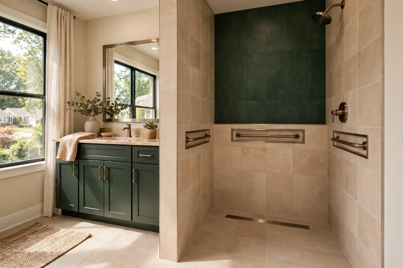 After photo, Walk In Shower Installation in Wakefield, by Waldorf Bathroom Remodeling Company